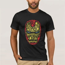 Load image into Gallery viewer, Iron Man Suit Head Logos T Shirt Top Tony Stark Marvel Superhero Avengers Hulk