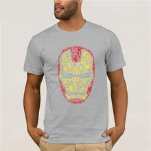 Load image into Gallery viewer, Iron Man Suit Head Logos T Shirt Top Tony Stark Marvel Superhero Avengers Hulk