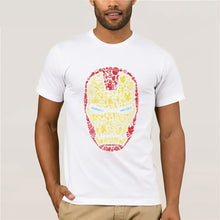 Load image into Gallery viewer, Iron Man Suit Head Logos T Shirt Top Tony Stark Marvel Superhero Avengers Hulk