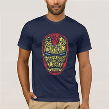 Load image into Gallery viewer, Iron Man Suit Head Logos T Shirt Top Tony Stark Marvel Superhero Avengers Hulk